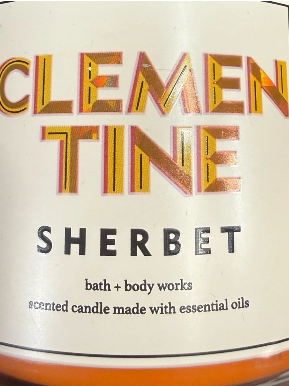 Clementine Sherbet Candle